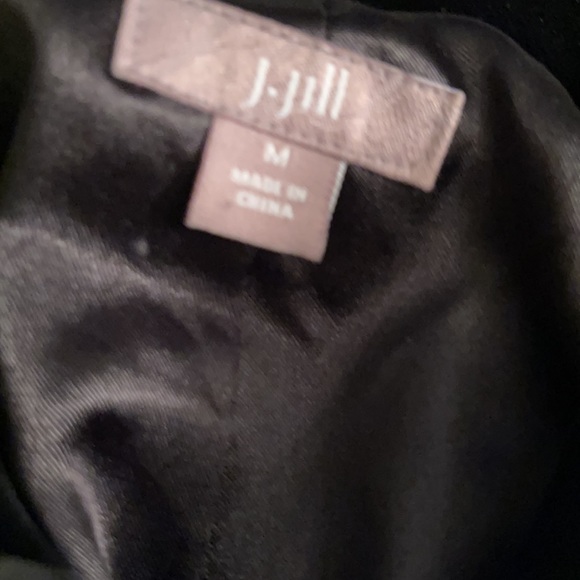 JJill Black Velvet Jacket. Medium. 03BL/BL - Picture 3 of 3